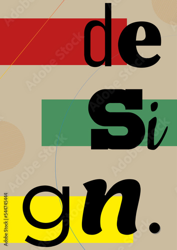 style and aestethic ''design.'' poster