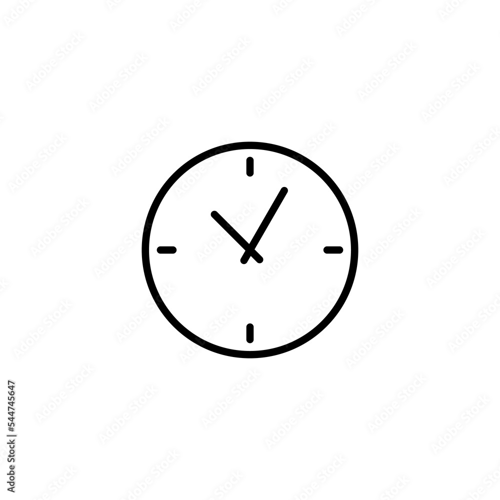 Clock icon vector illustration. Time sign and symbol. watch icon Clock icon vector illustration. Time sign and symbol. watch icon