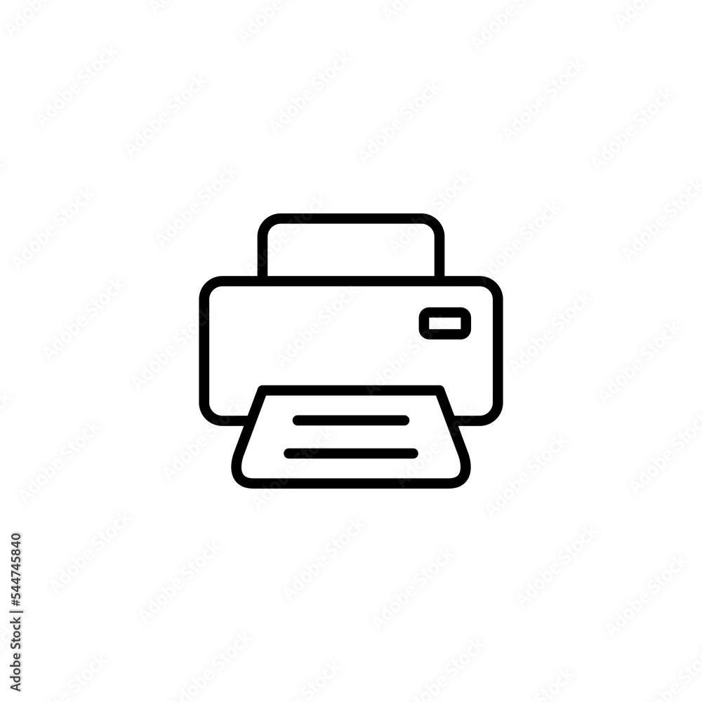 Print icon vector illustration. printer sign and symbol Print icon vector illustration. printer sign and symbol