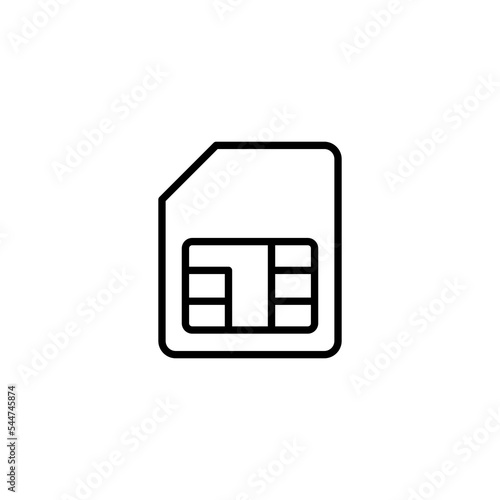 Sim card icon vector illustration. dual sim card sign and symbol