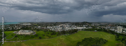 Panorama of Auckland city skyline, New Zealand