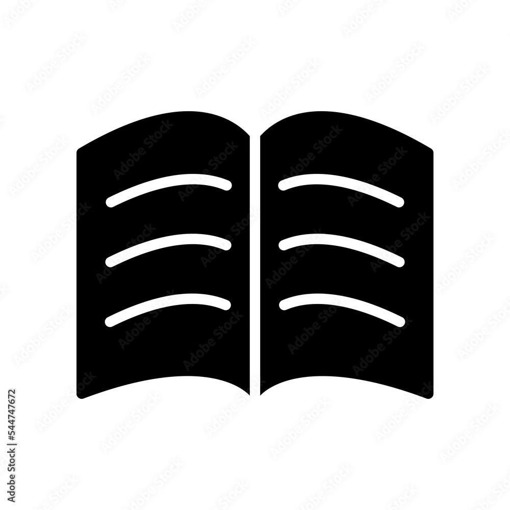 Book icon design template Book icon design template