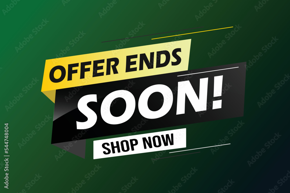 Offer ends soon. Poster flyer banner. Special offer price sign. Advertising discounts symbol. Thought speech bubble with quotes. Offer ends soon chat think megaphone message Offer ends soon. Poster flyer banner. Special offer price sign. Advertising discounts symbol. Thought speech bubble with quotes. Offer ends soon chat think megaphone message