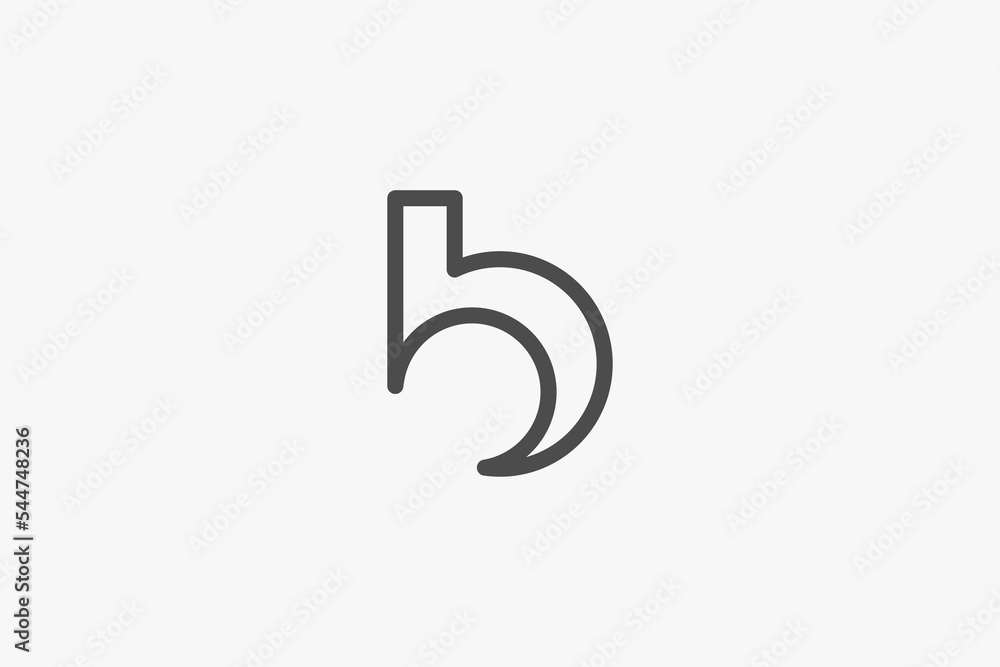 Illustration vector graphic of letter b logo Illustration vector graphic of letter b logo