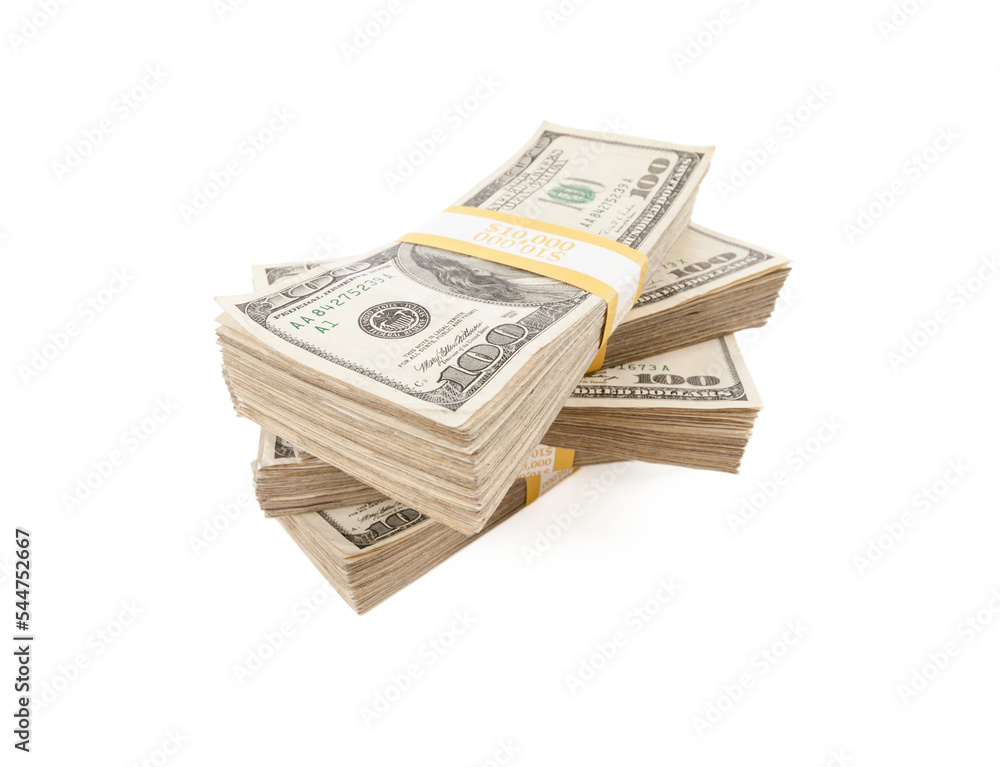 Transparent PNG stacks of one hundred dollar bills. Transparent PNG stacks of one hundred dollar bills.