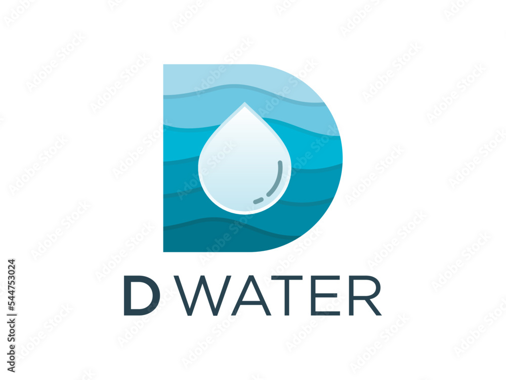 letter d water logo design templates letter d water logo design templates