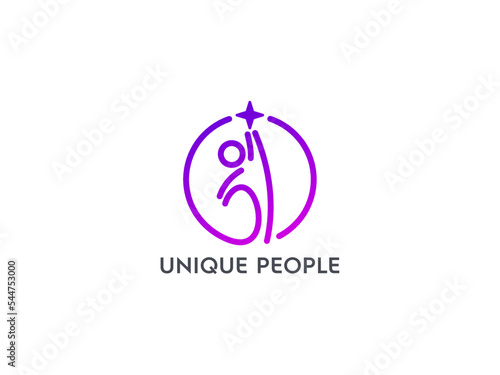 people and social community logo design templates