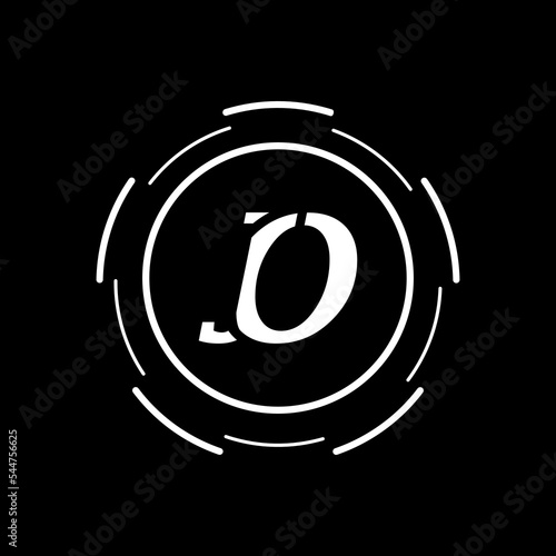 Initial JO Letter Logo Design.letter jo creative logo design vector