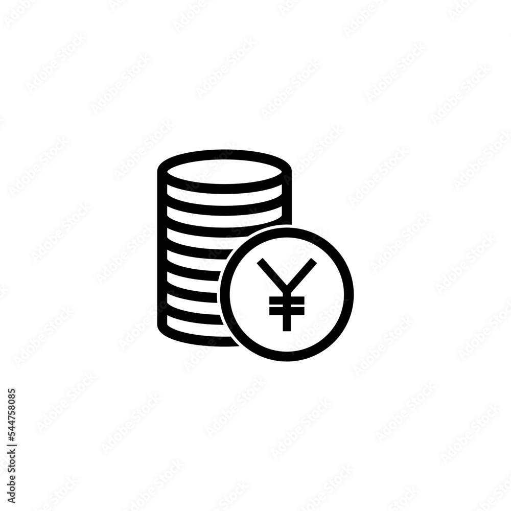 Yen icon vector logo design template Yen icon vector logo design template