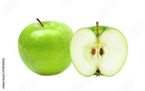 Green apple isolated on transparent png
