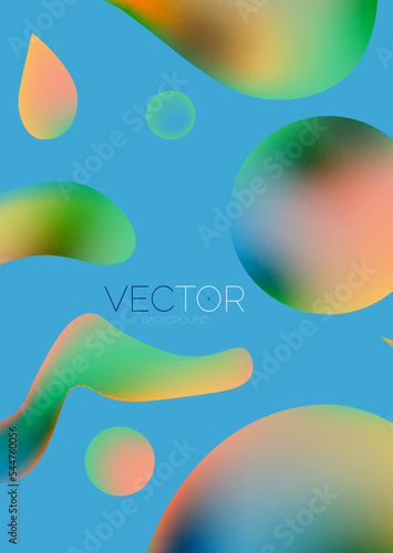 Fluid shapes vertical wallpaper background. Vector illustration for banner background or landing page © antishock