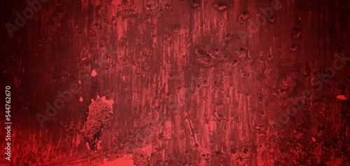 Abstract grunge red background texture, scary dark red wall background. walls full of scratches and stains