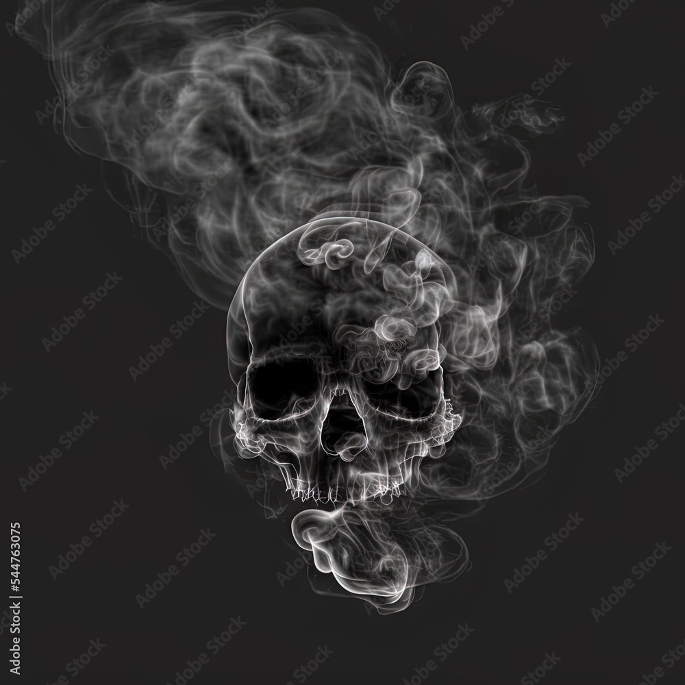 realistic horror smoke. horror smoke texture in black background. Haunted  smoke overlay. smoke forming the shape of a skull. scary background.  isolated on black background. Haunted background. Stock-Illustration |  Adobe Stock