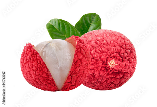 Lychee isolated on transparent png photo