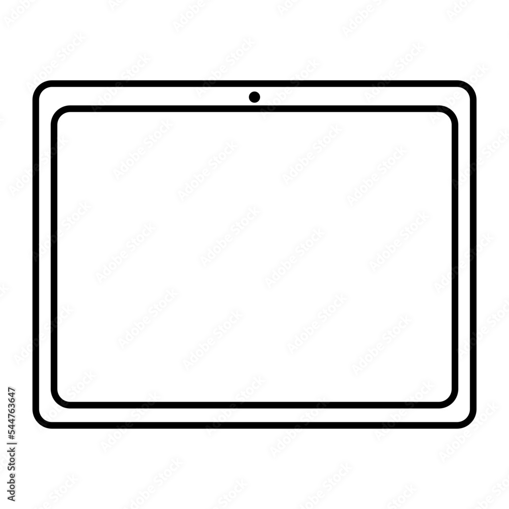 Digital tablet pc icon