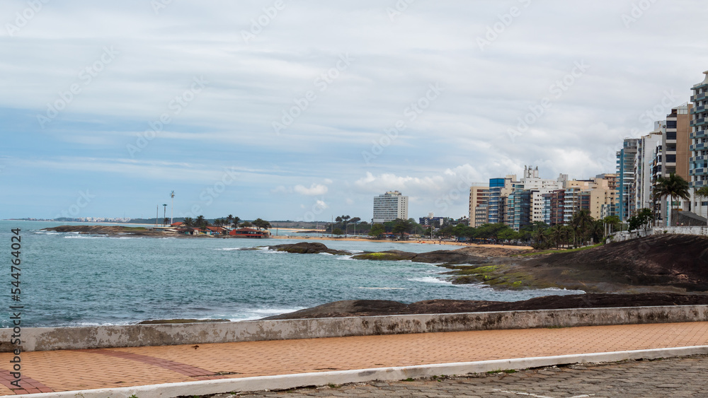 calçada da praia das castanheiras Guarapari região metropolitana de Vitória, Espirito Santo, Brasil calçada da praia das castanheiras Guarapari região metropolitana de Vitória, Espirito Santo, Brasil
