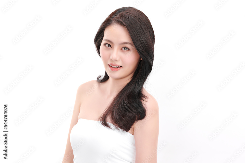 Beautiful young asian woman with clean fresh skin on white background, Face care, Facial treatment, Cosmetology, beauty and spa, Asian women portrait. Beautiful young asian woman with clean fresh skin on white background, Face care, Facial treatment, Cosmetology, beauty and spa, Asian women portrait.