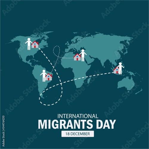 Vector Illustration of International Migrants Day. Simple and Elegant Design