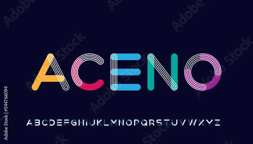 modern stylish typography letter logo design