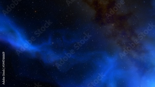 Fototapeta Naklejka Na Ścianę i Meble -  nebula gas cloud in deep outer space, science fiction illustration, colorful space background with stars 3d render
