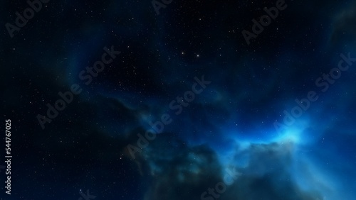 Space nebula  for use with projects on science  research  and education. Illustration 