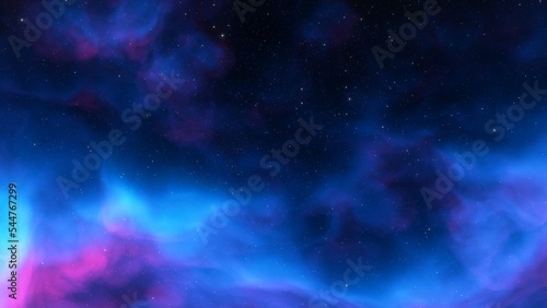 Fototapeta Naklejka Na Ścianę i Meble -  Space background with nebula and stars, nebula in deep space, abstract colorful background 3d render
