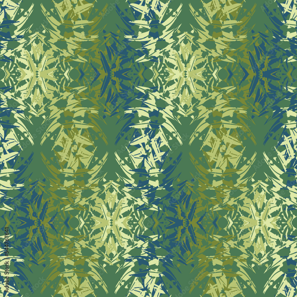 Seamless fractal pattern in vector format for printed fabrics or any ...