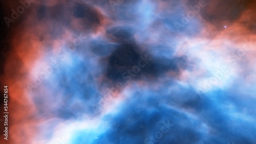 Space nebula, for use with projects on science, research, and education. Illustration 