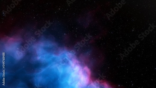 nebula gas cloud in deep outer space 