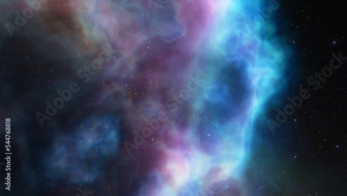 Deep outer space with stars and nebula 