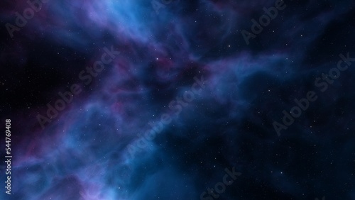 Universe filled with stars, nebula and galaxy 