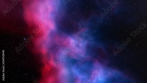 Universe filled with stars  nebula and galaxy 