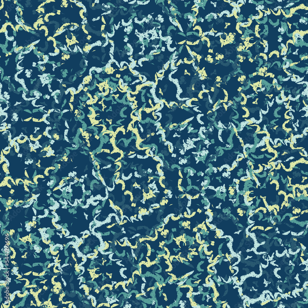 Seamless fractal pattern in vector format for printed fabrics or any ...