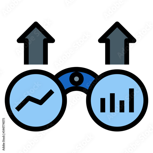 zoom filled outline icon