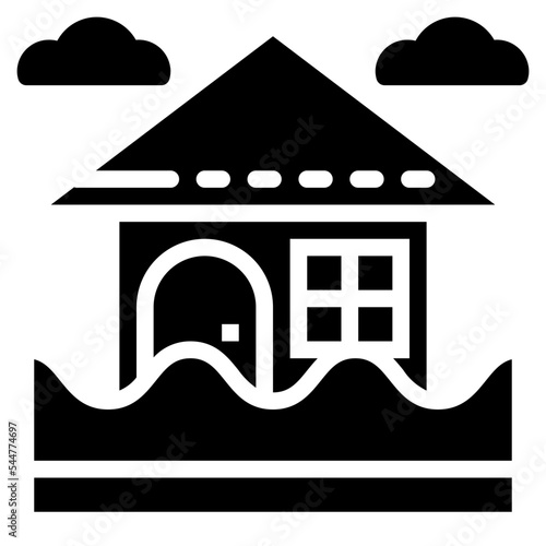 flood glyph icon style