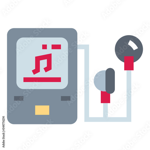 mp3 flat icon style