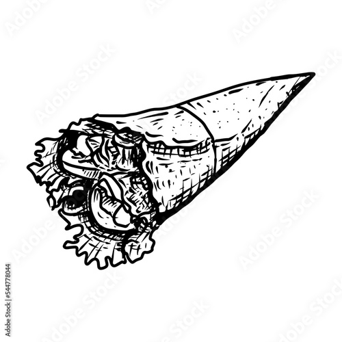 Kebab handdrawn illustration match for your store or product