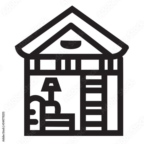 Apartment Decoration Interior Loft Room Icon