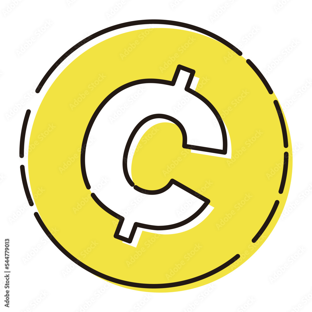 セント(¢)通貨のイラスト セント(¢)通貨のイラスト