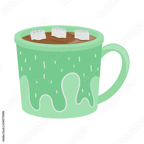 hot cocoa with marshmallow