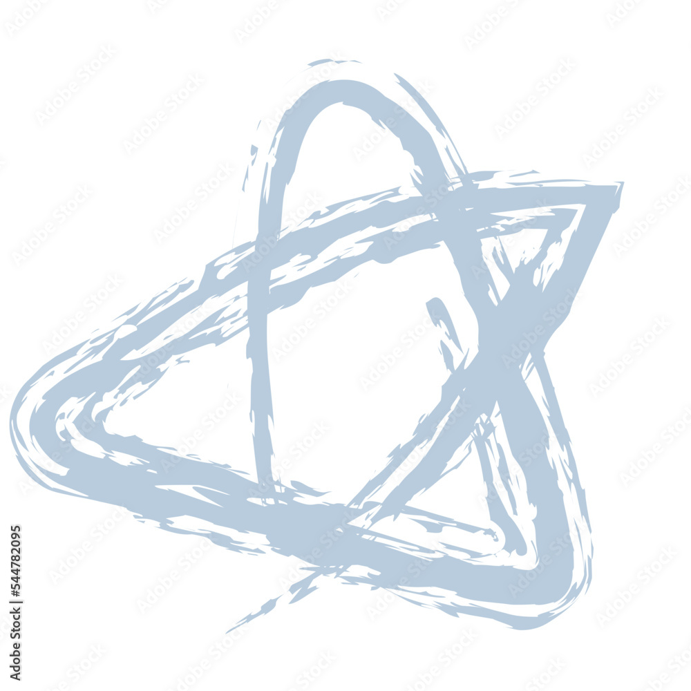 Fototapeta premium Star shape line hand drawn illustration