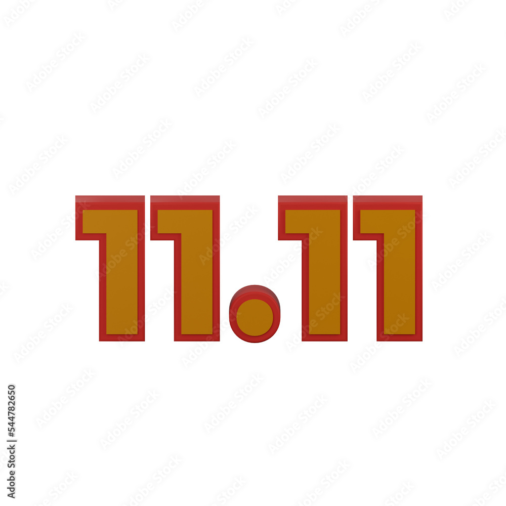 11.11 event big sale day 3d icon 11.11 event big sale day 3d icon