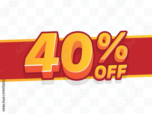 40 percent off