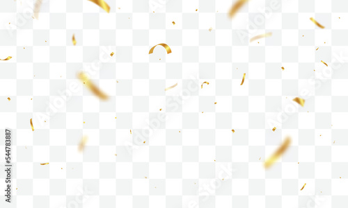 Confetti gold ribbons celebration luxury