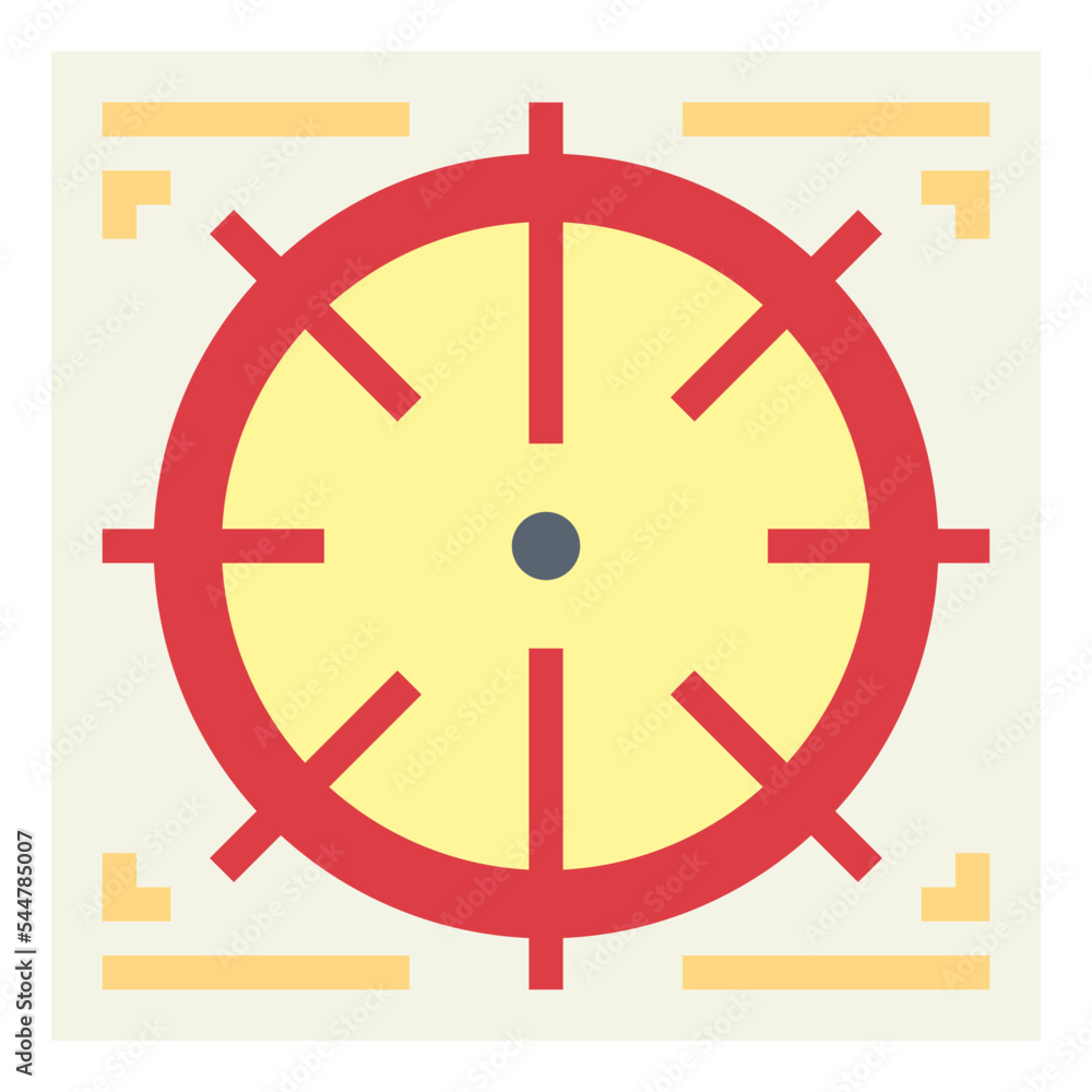 target flat icon style target flat icon style