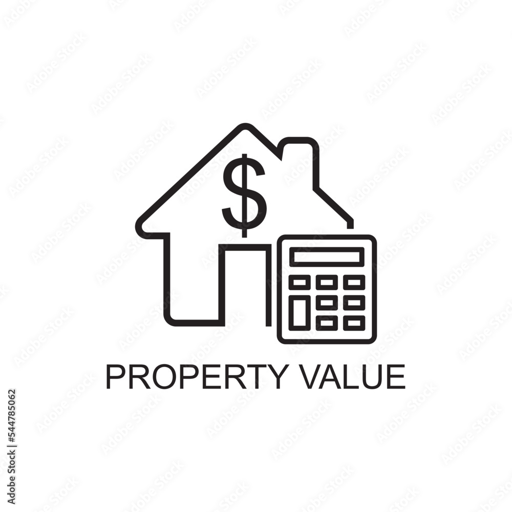property value icon , business icon