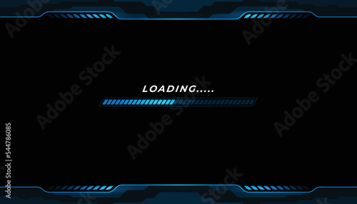 Game loading on monitor technology concept design