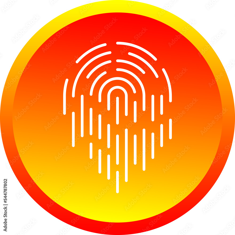 Push buttons finger scan identification icon element for decortive abstract background Push buttons finger scan identification icon element for decortive abstract background