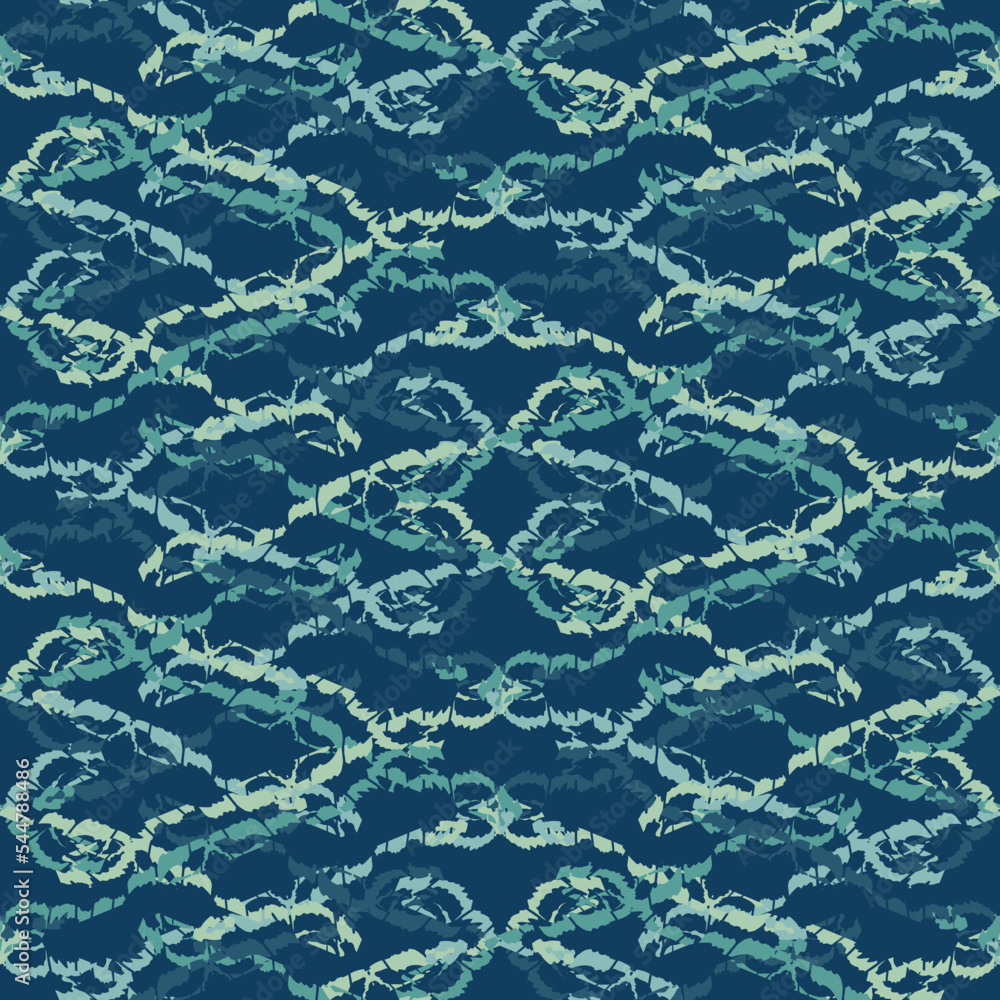 Seamless fractal pattern in vector format for printed fabrics or any ...