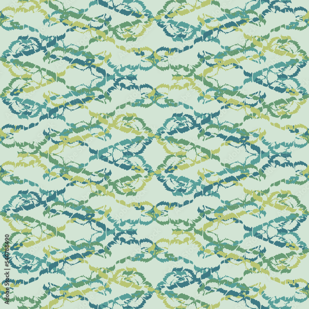 Seamless fractal pattern in vector format for printed fabrics or any ...